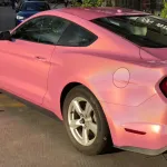 Rainbow Holographic Pink Car Vinyl Wrap
