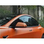 Matte Metallic Orange Car Vinyl Wrap