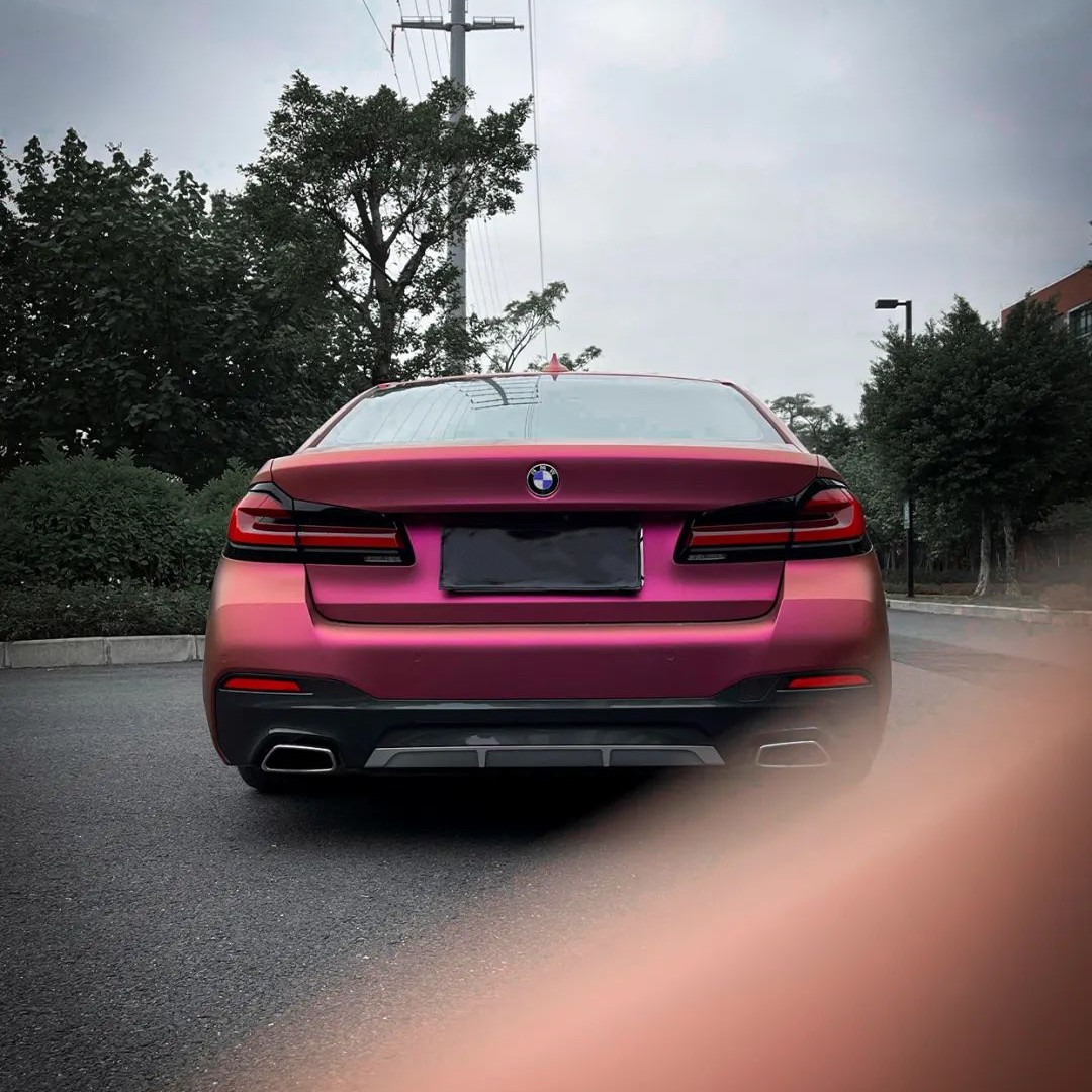 Matte Pink Purple Car Vinyl Wrap