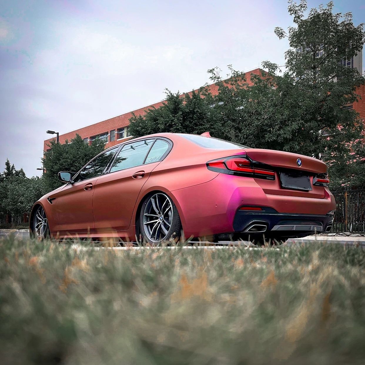 Matte Pink Purple Car Vinyl Wrap