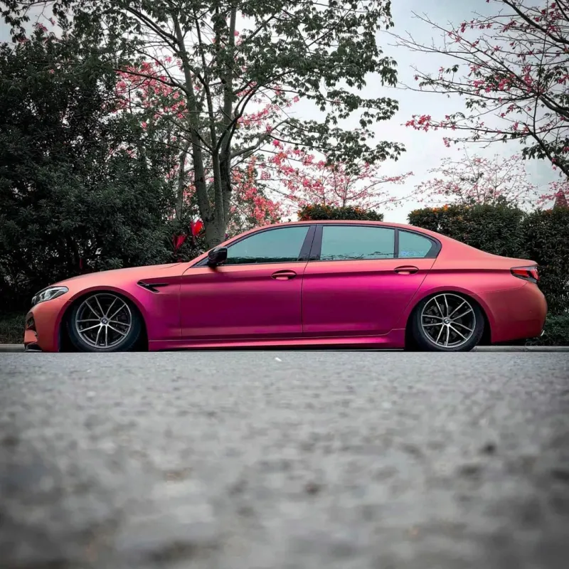Matte Pink Purple Car Vinyl Wrap