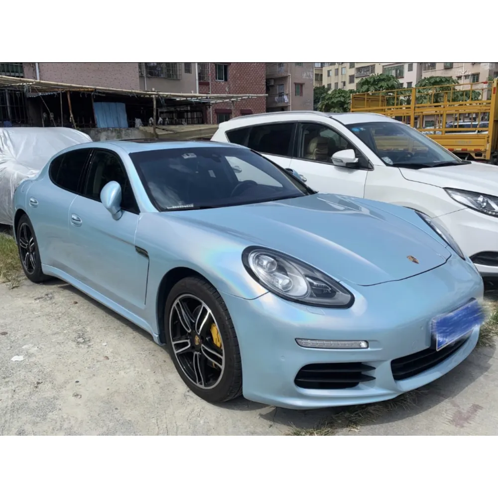 Rainbow Holographic Ocean Blue Car Vinyl Wrap