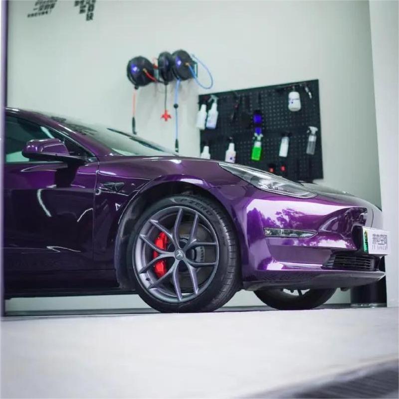 Quality Gloss Metallic Twilight Purple Car Vinyl Wrap For Sale