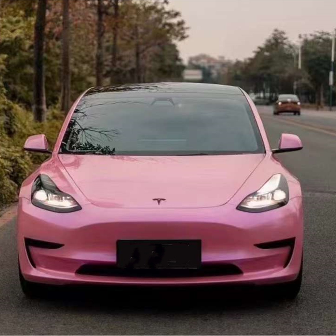 Gloss Diamond Purple Pink Car Vinyl Wrap