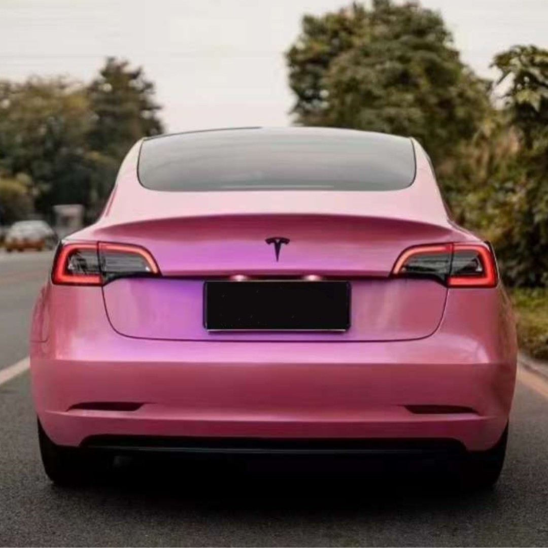 Gloss Diamond Purple Pink Car Vinyl Wrap