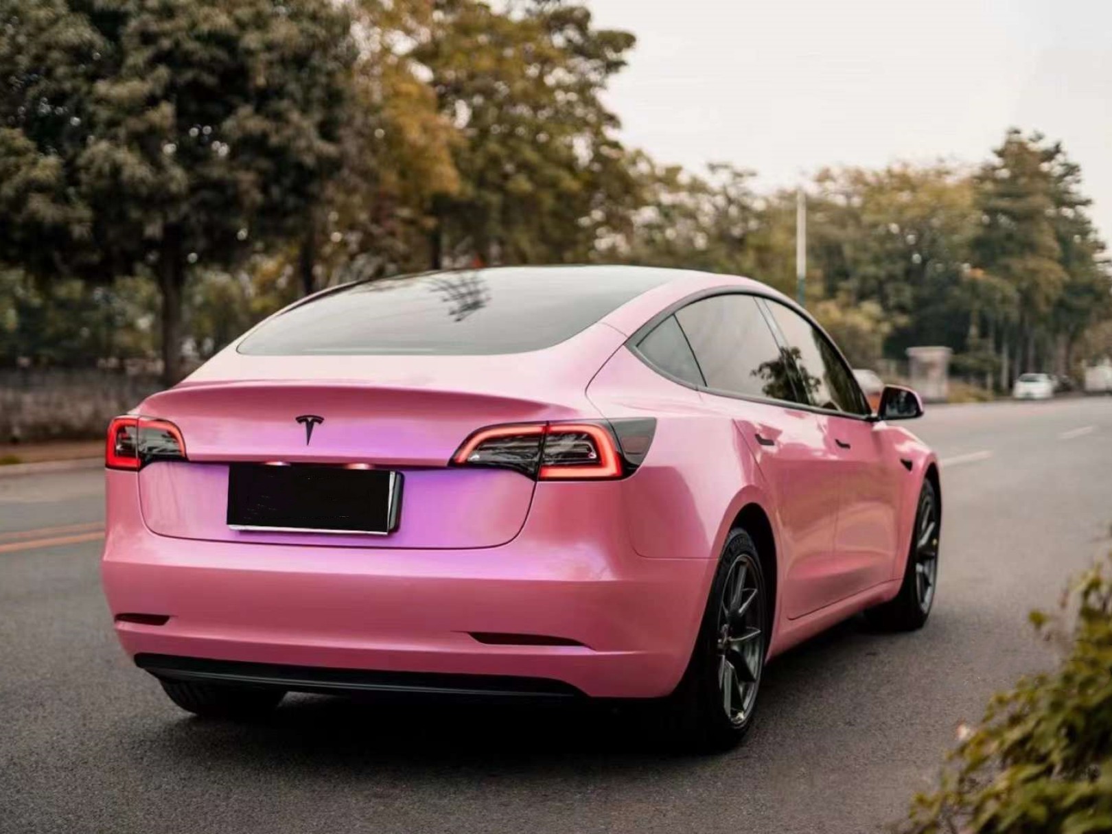 Gloss Diamond Purple Pink Car Vinyl Wrap