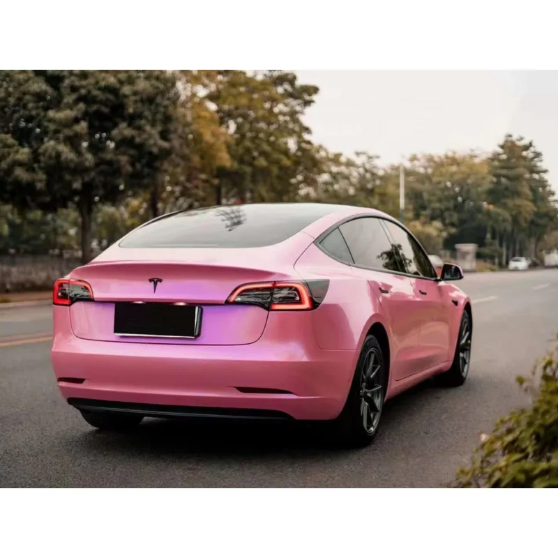 Gloss Diamond Purple Pink Car Vinyl Wrap