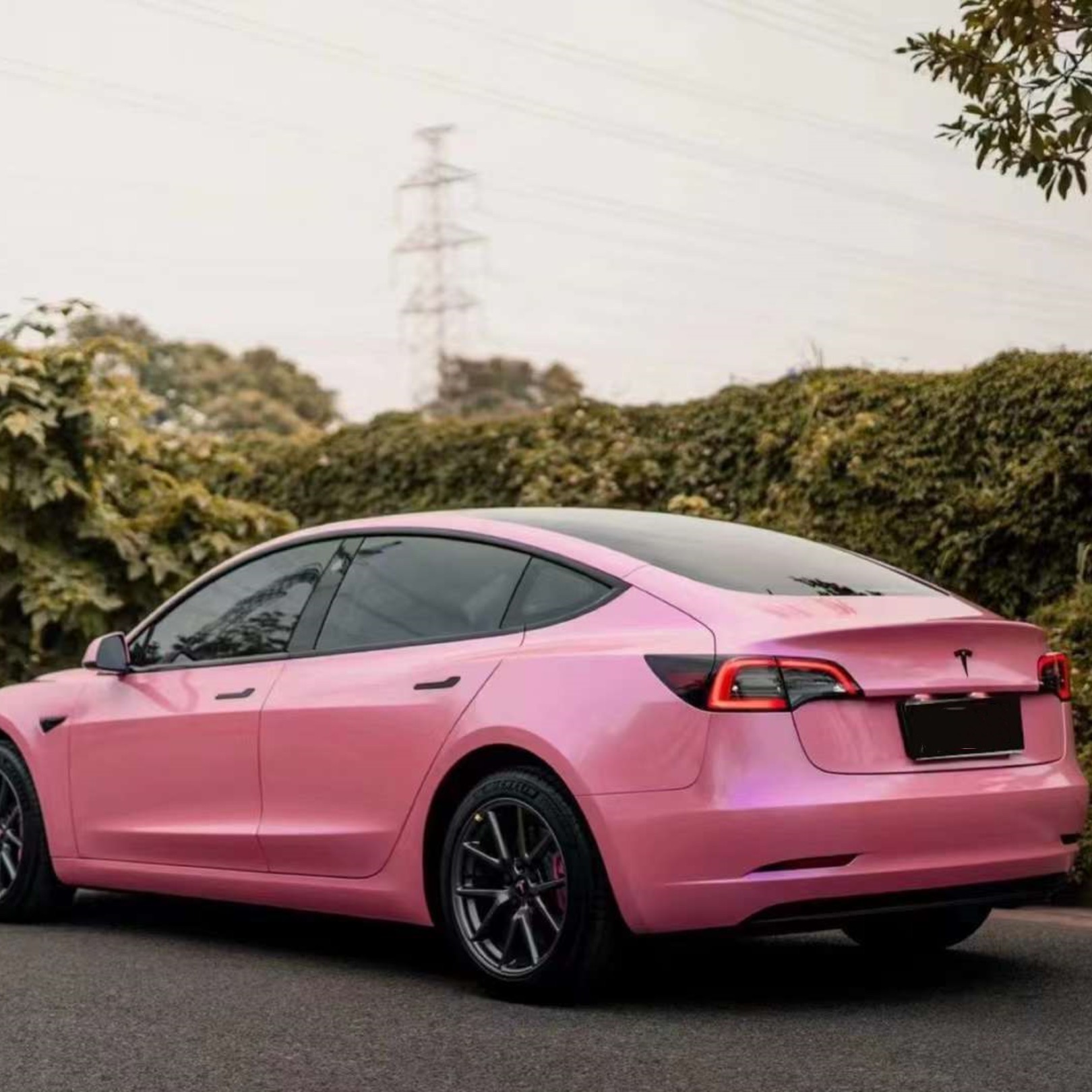 Gloss Diamond Purple Pink Car Vinyl Wrap