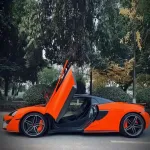 Gloss Fluorescent Orange Car Vinyl Wrap