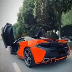 Gloss Fluorescent Orange Car Vinyl Wrap