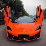 Gloss Fluorescent Orange Car Vinyl Wrap