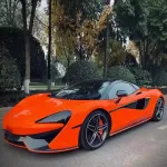 Gloss Fluorescent Orange Car Vinyl Wrap