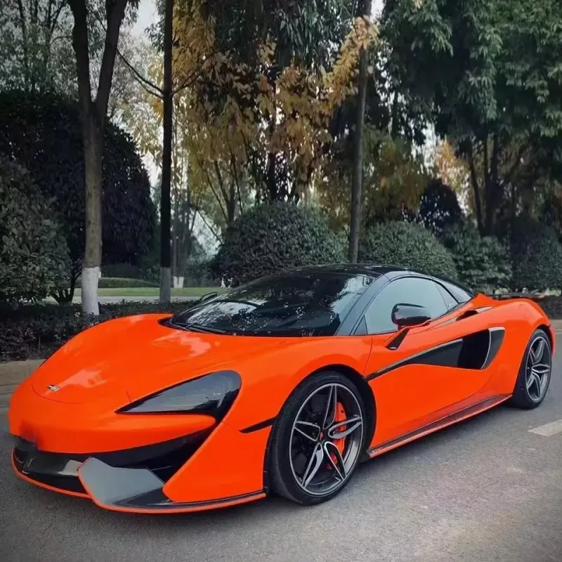 Gloss Fluorescent Orange Car Vinyl Wrap