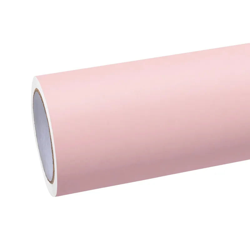  Super Matte Rose Pink Car Vinyl Wrap