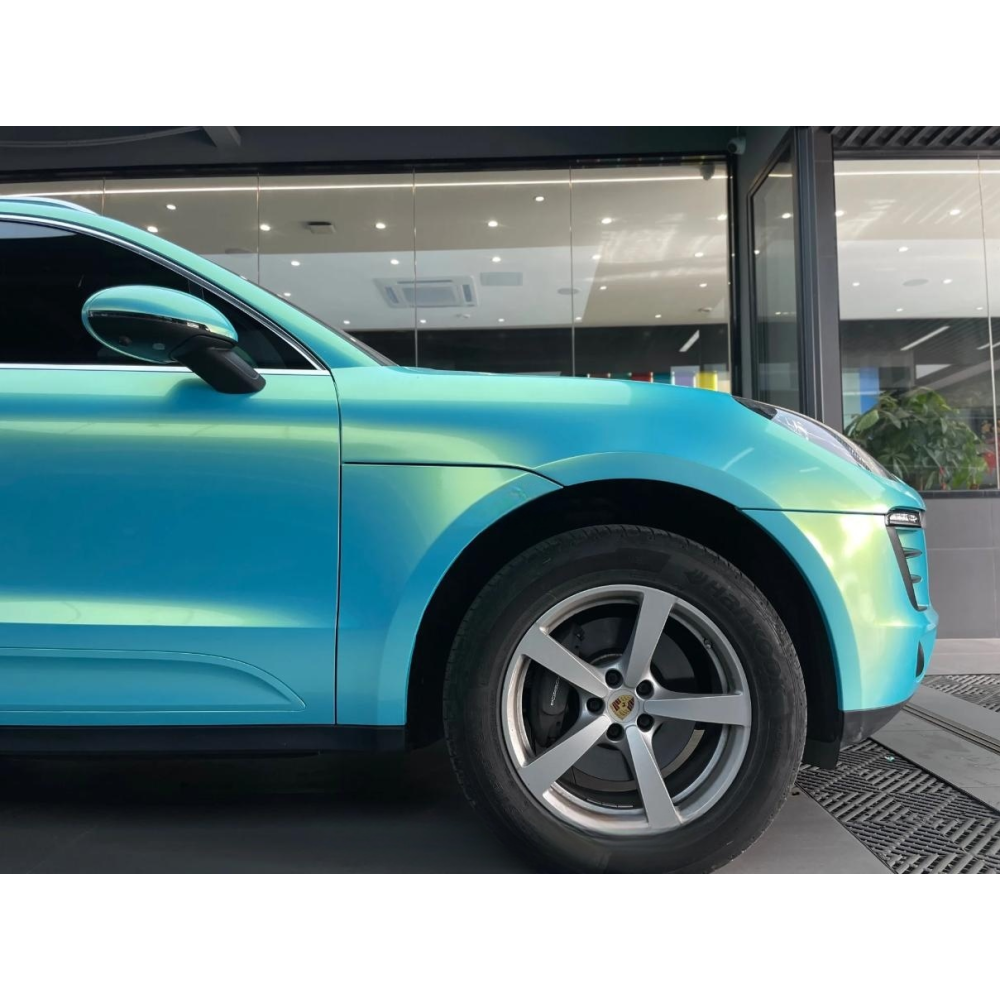  Metallic Neon Ice Blue Car Vinyl Wrap