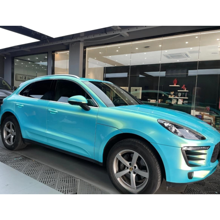  Metallic Neon Ice Blue Wrap Car Wrap