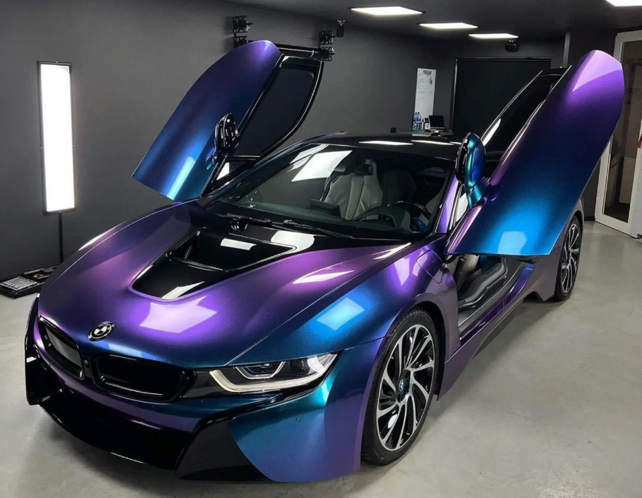 Quality Gloss Diamond Purple Blue Car Vinyl Wrap For Sale ...