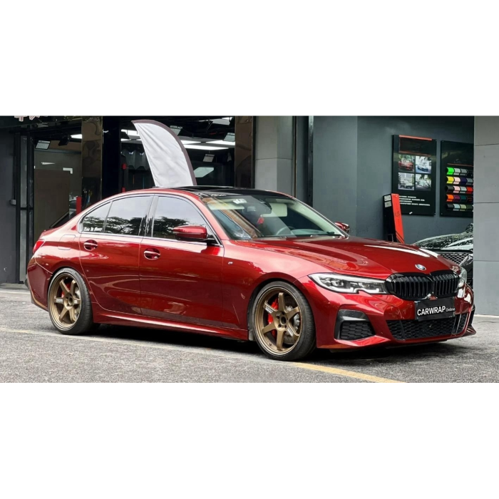  Liquid Metallic Dragon Blood Red Vinyl Wrap Car Wrap