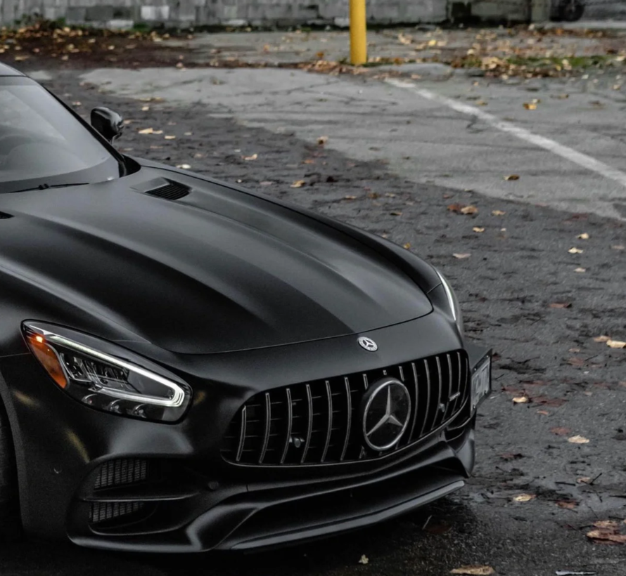 Matte Black Car Vinyl Wrap