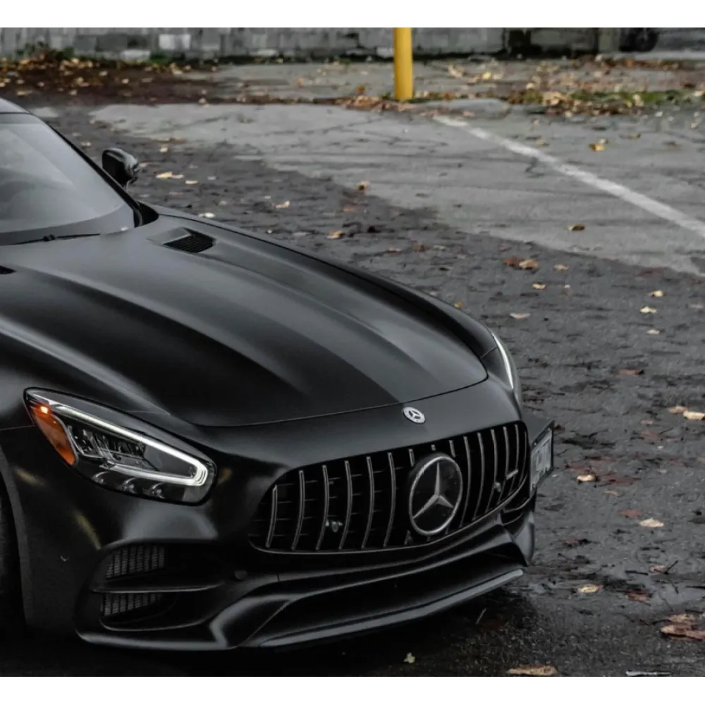  Matte Black Car Vinyl Wrap