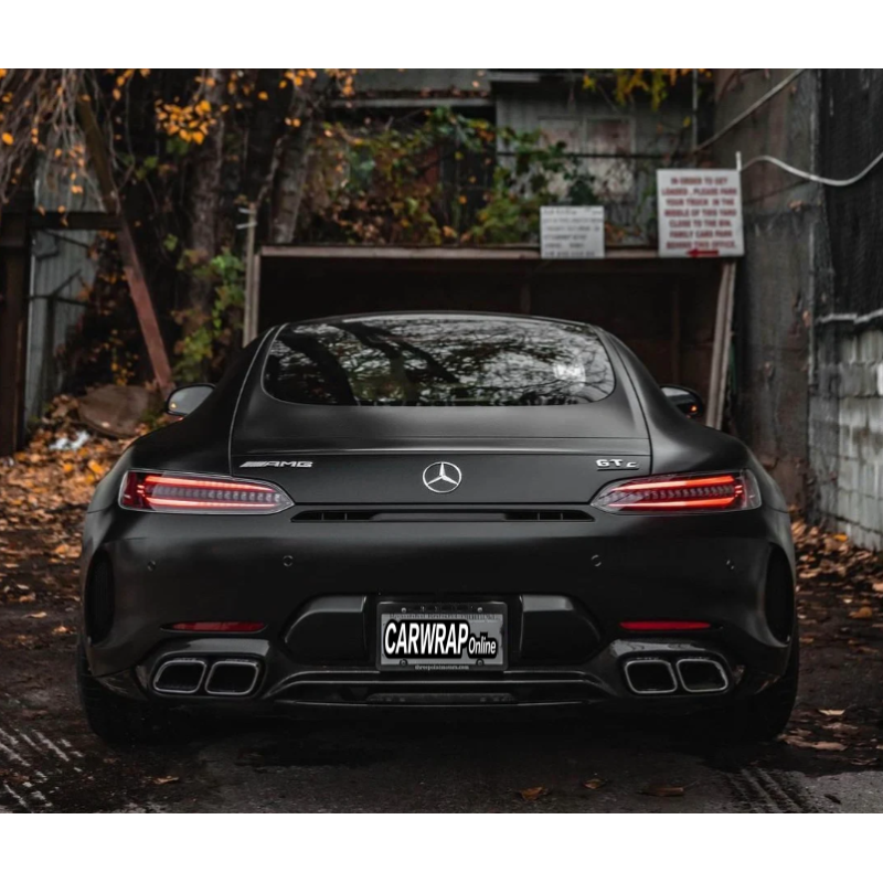 Matte Black Car Vinyl Wrap