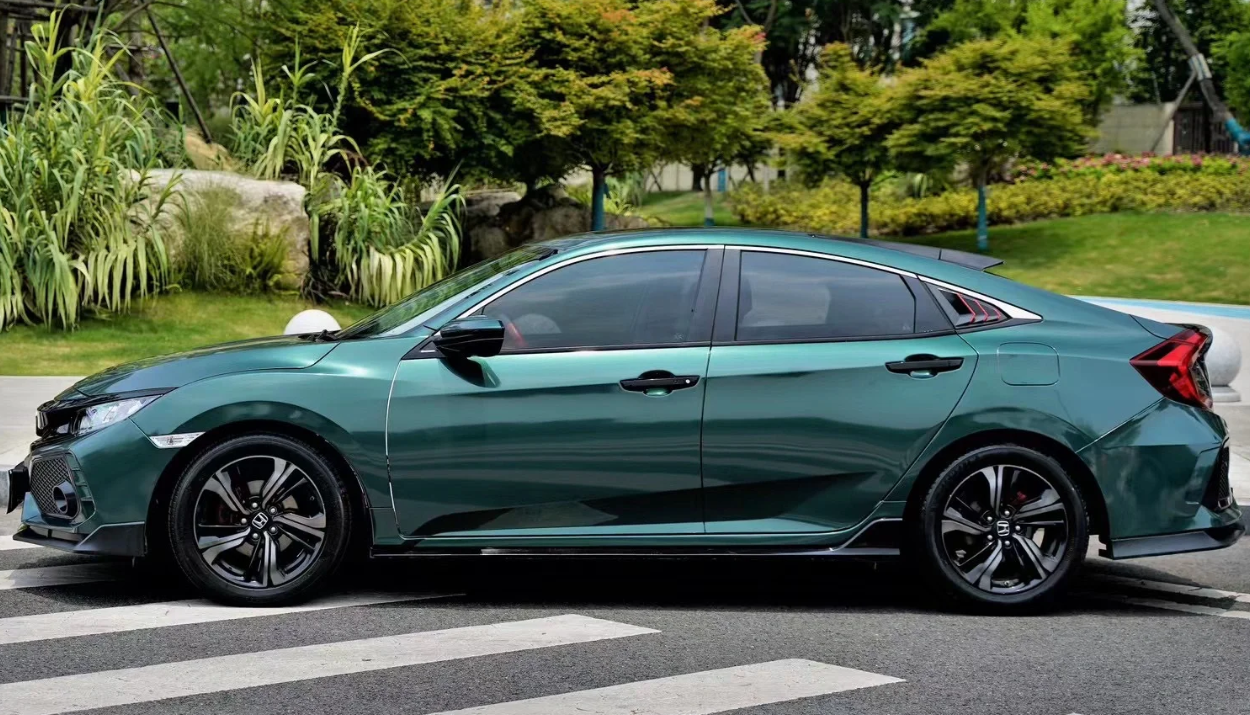 Gloss Metallic Gotland Green Car Vinyl Wrap