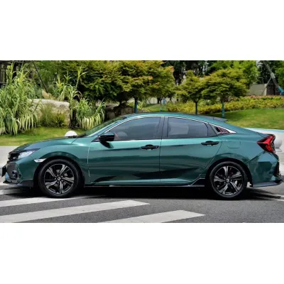Gloss Metallic Gotland Green Car Vinyl Wrap 02