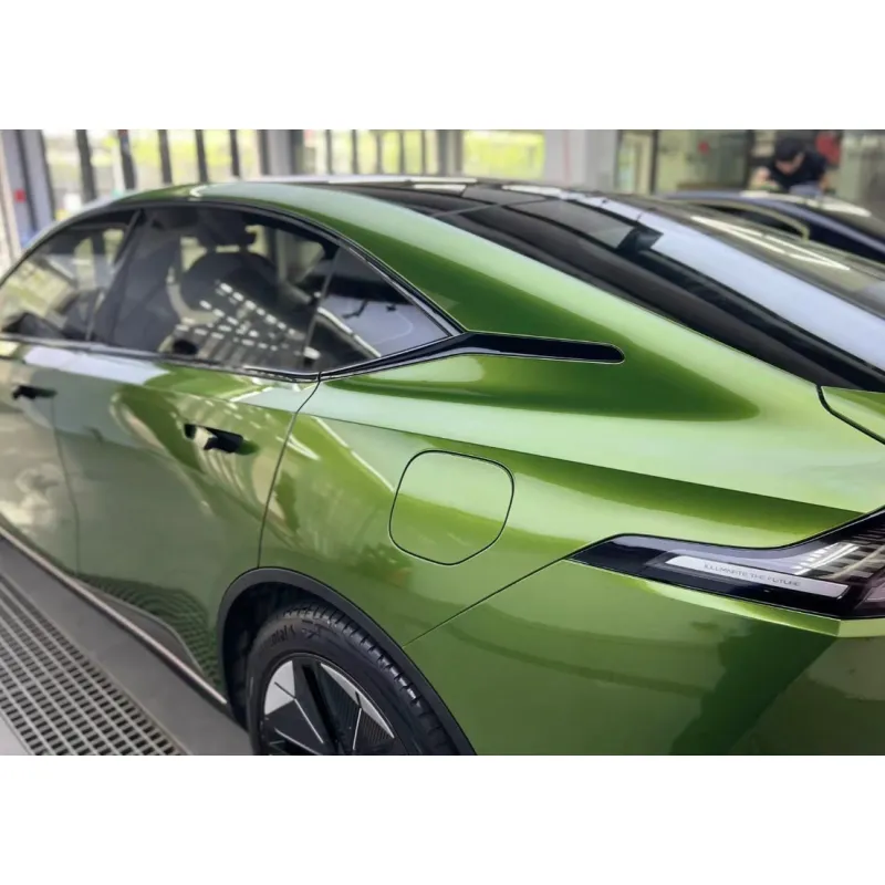 Gloss Metallic Mamba Green Car Vinyl Wrap
