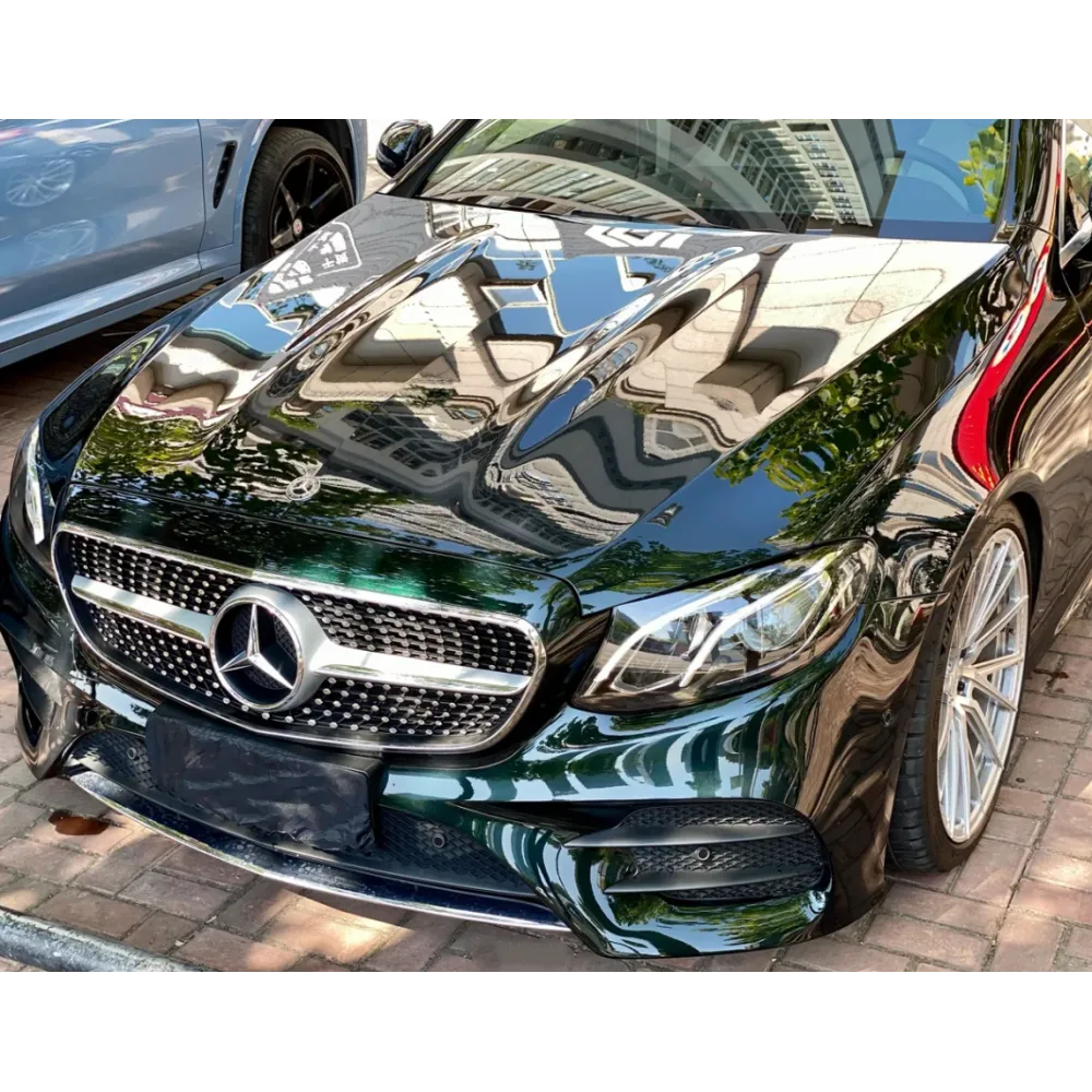 Gloss Benz Emerald Green Car Vinyl Wrap