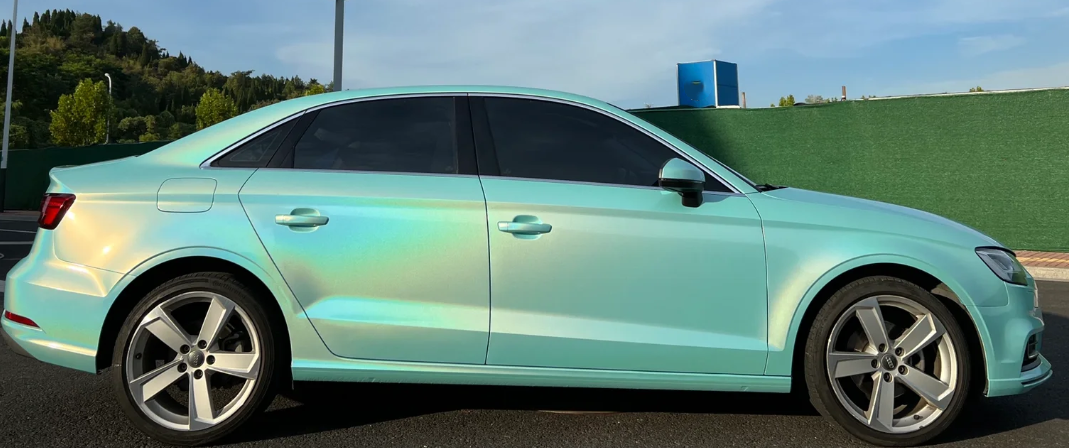 Rainbow Holographic Tiffany Car Vinyl Wrap
