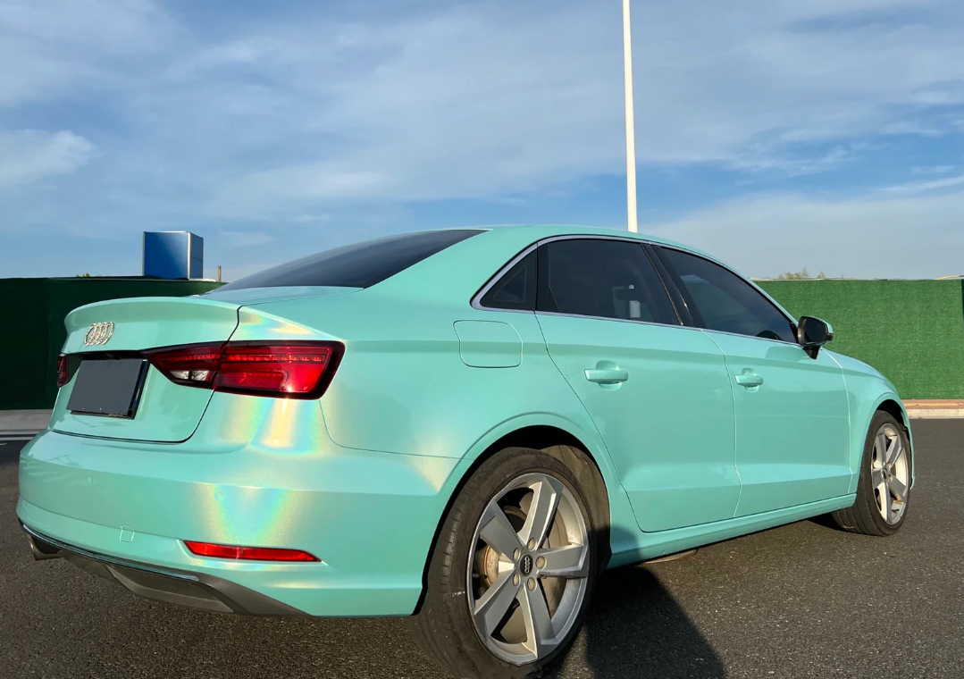 Rainbow Holographic Tiffany Car Vinyl Wrap