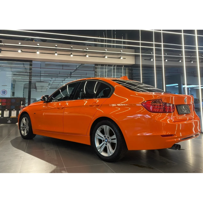 Super Gloss Orange Car Vinyl Wrap