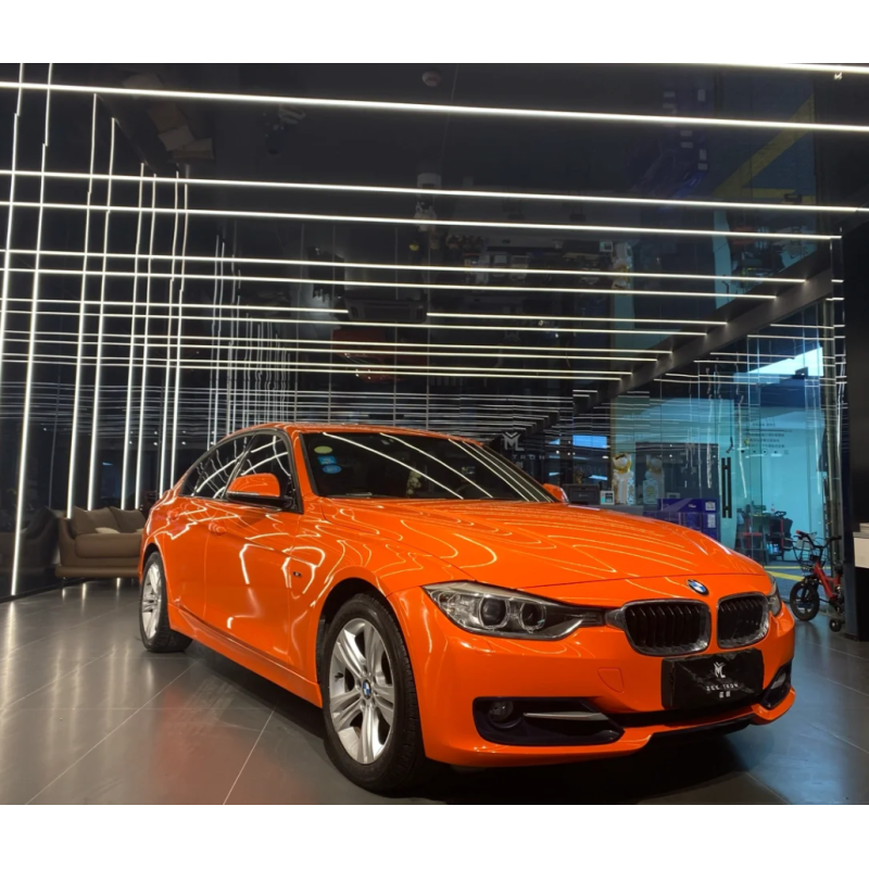 Super Gloss Orange Car Vinyl Wrap