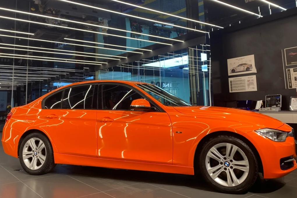 Super Gloss Orange Car Vinyl Wrap