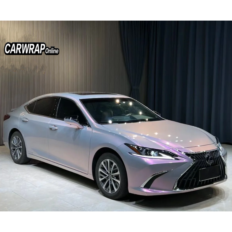 Gloss Metallic Twin Candy Gray Red Car Vinyl Wrap