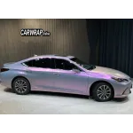 Gloss Metallic Twin Candy Gray Red Car Vinyl Wrap