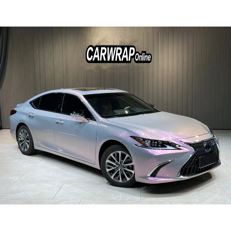 Gloss Metallic Twin Candy Gray Red Car Vinyl Wrap