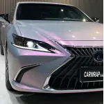 Gloss Metallic Twin Candy Gray Red Car Vinyl Wrap