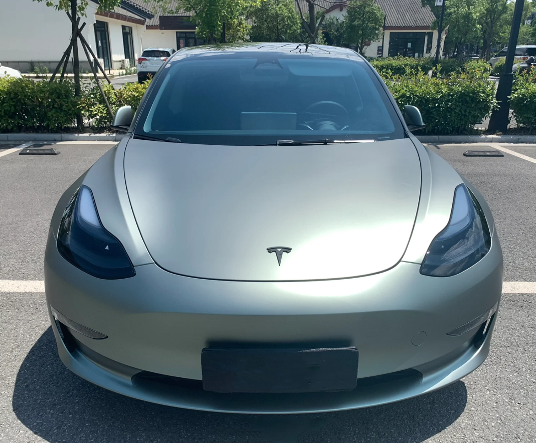 Ultra Matte Green Grey Car Vinyl Wrap