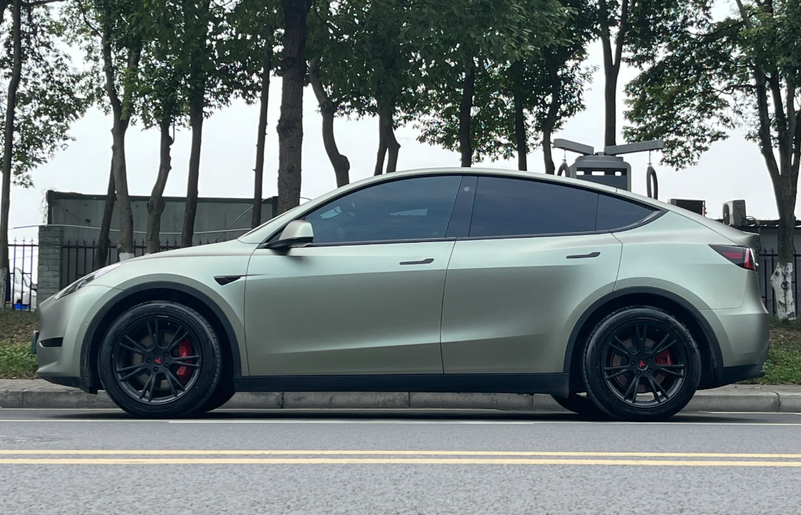 Ultra Matte Green Grey Car Vinyl Wrap