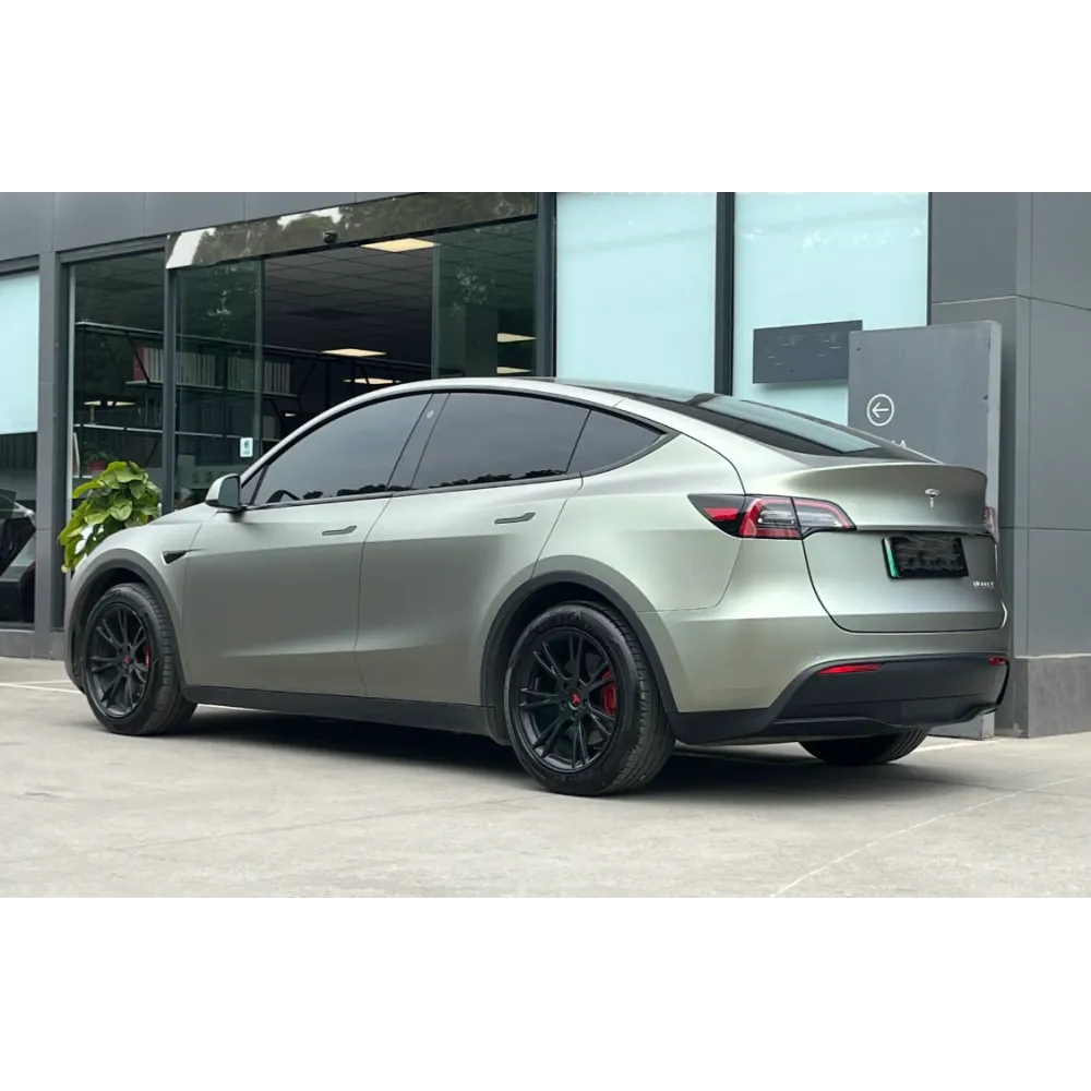 Ultra Matte Green Grey Car Vinyl Wrap