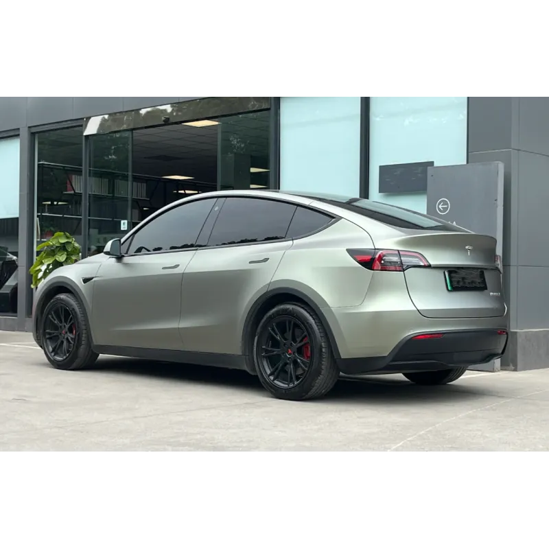 Ultra Matte Green Grey Car Vinyl Wrap