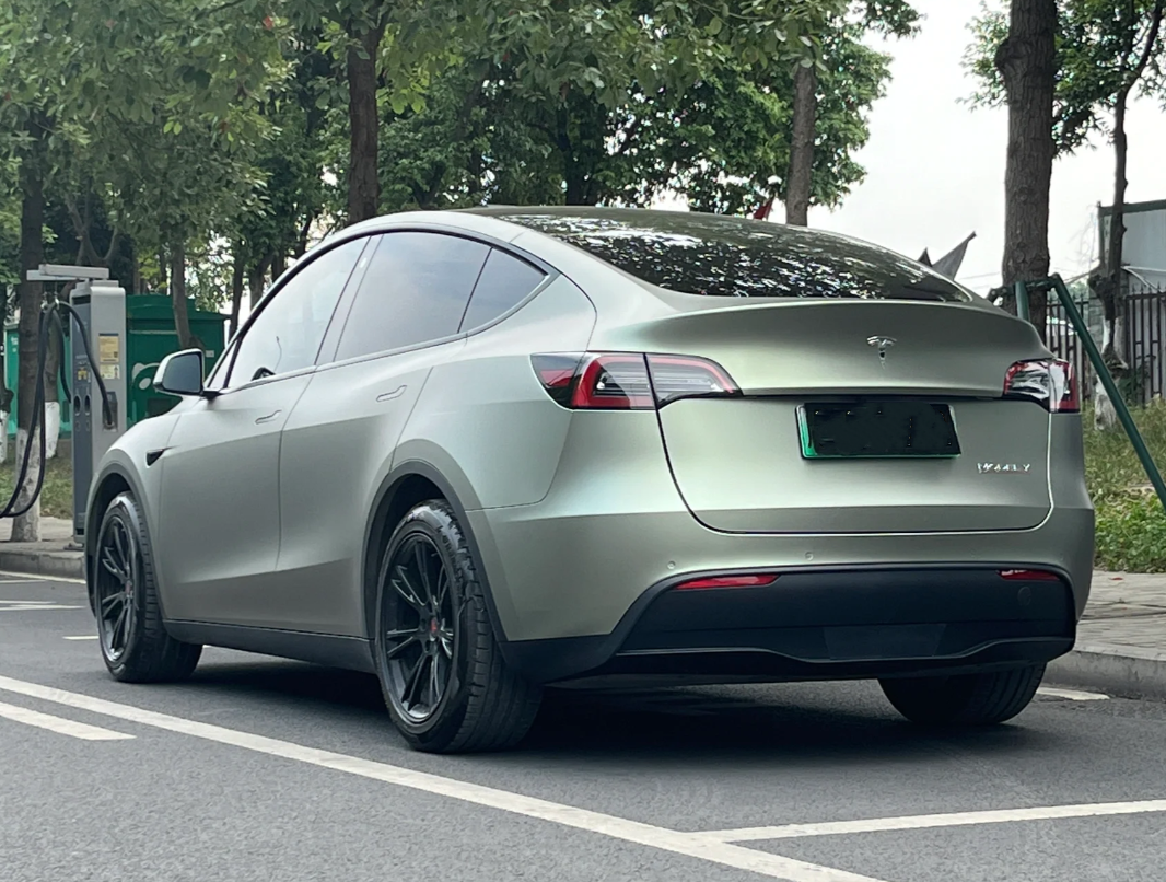 Ultra Matte Green Grey Car Vinyl Wrap