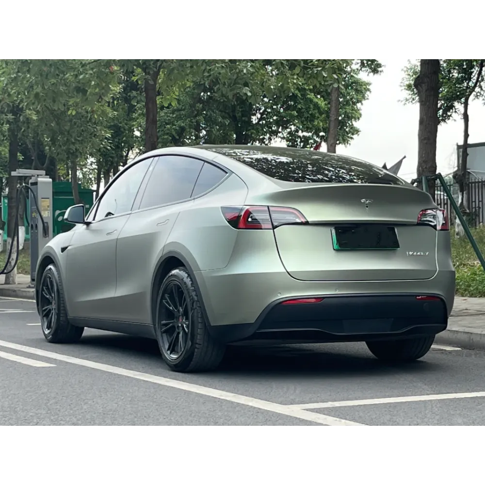 Ultra Matte Green Grey Car Vinyl Wrap