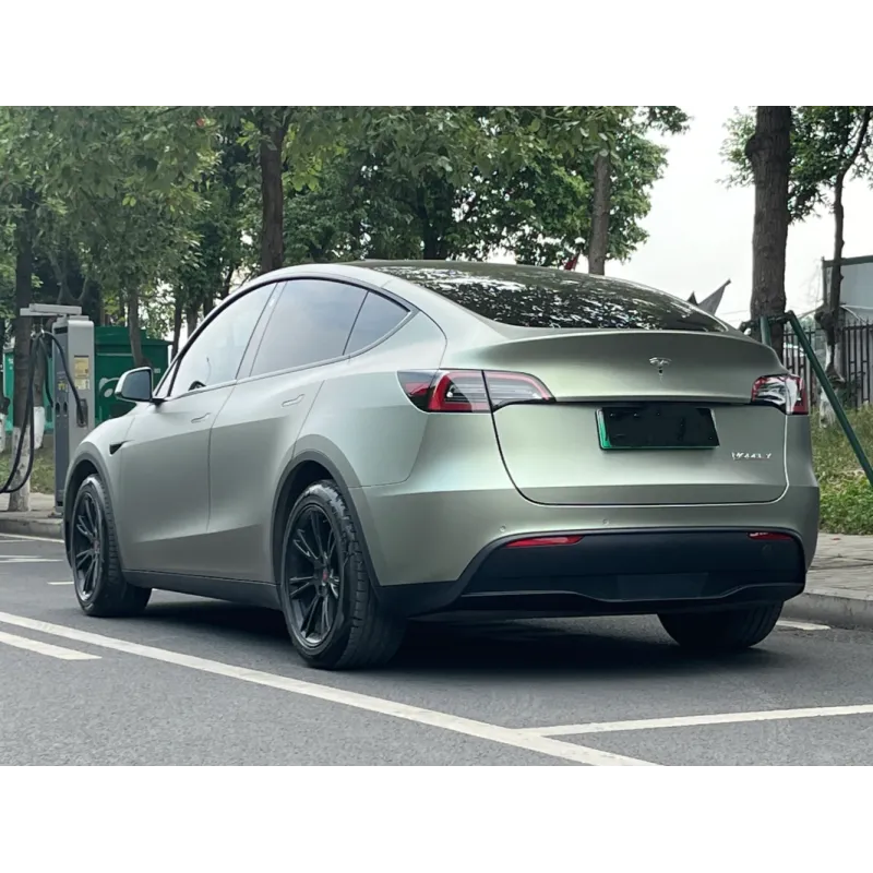 Ultra Matte Green Grey Car Vinyl Wrap