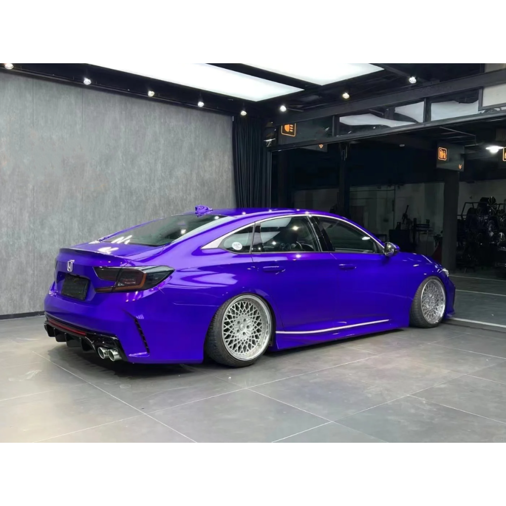 Gloss Metallic Plum Explosion Purple Car Vinyl Wrap