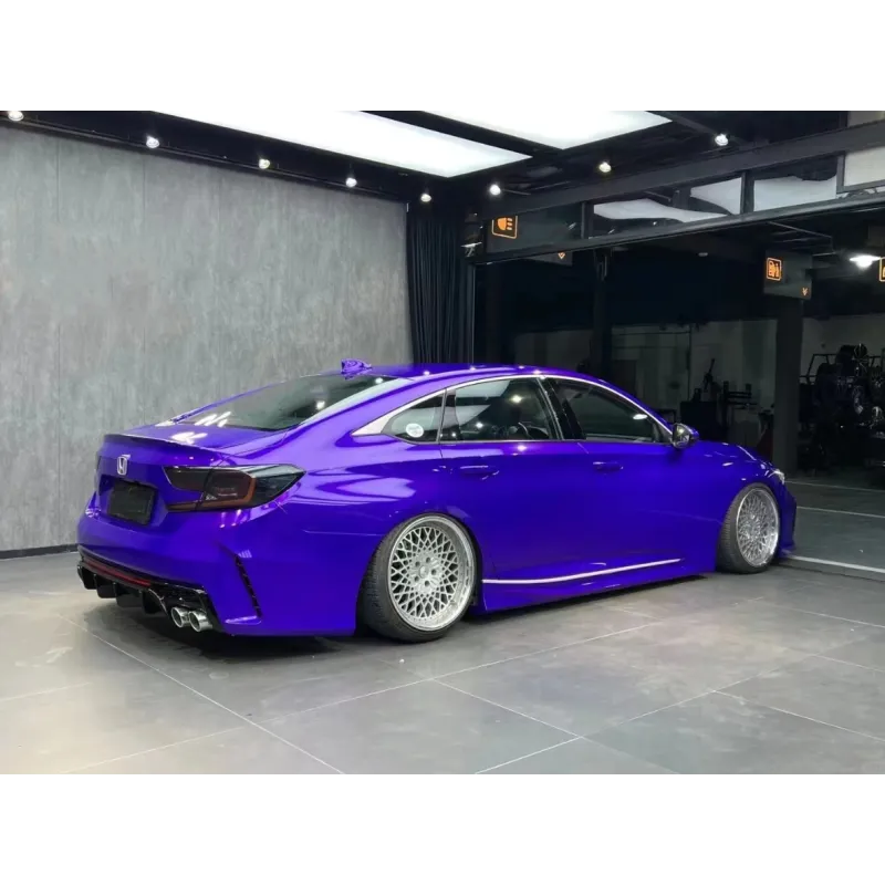 Gloss Metallic Plum Explosion Purple Car Vinyl Wrap