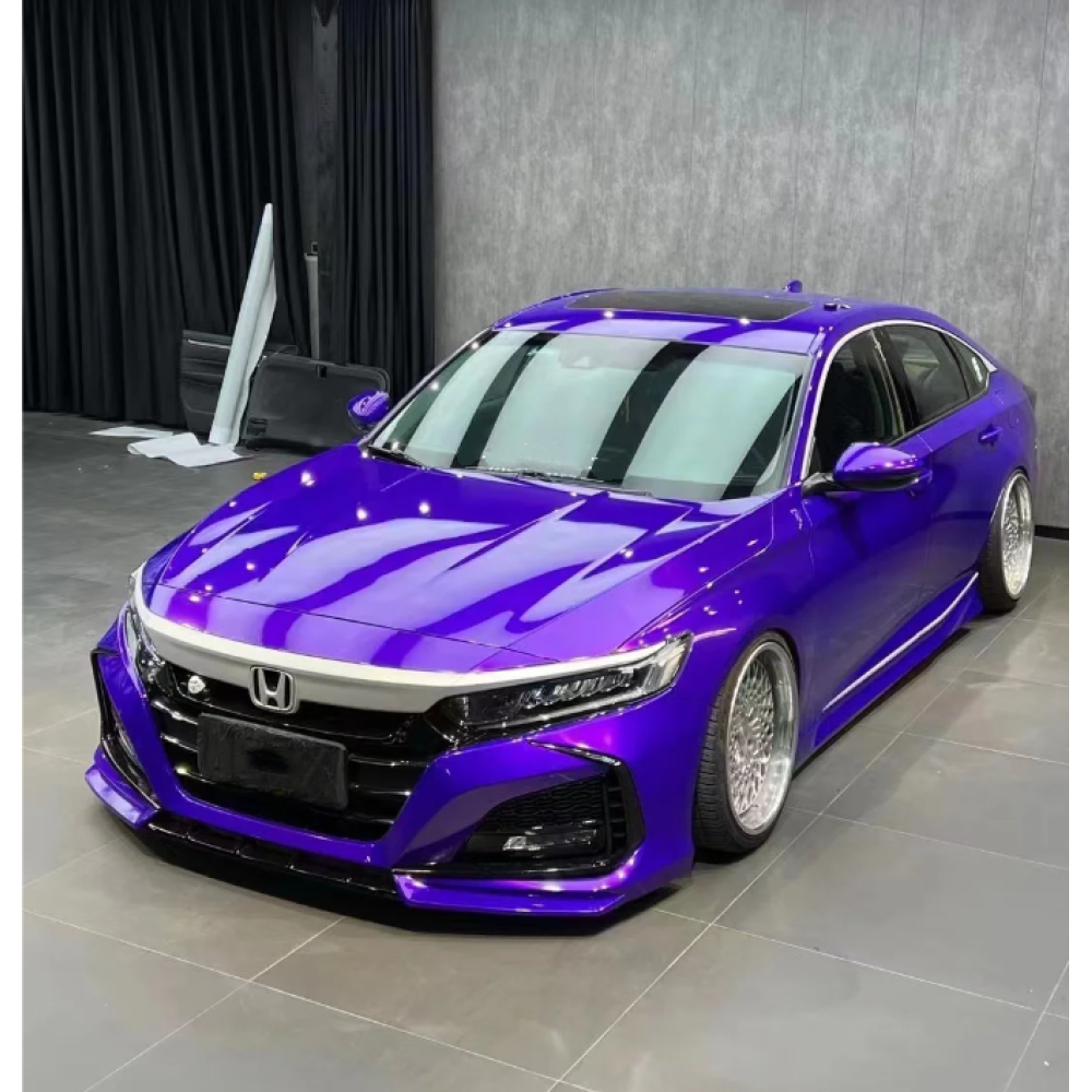 Gloss Metallic Plum Explosion Purple Car Vinyl Wrap