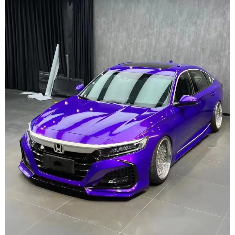 Gloss Metallic Plum Explosion Purple Car Vinyl Wrap