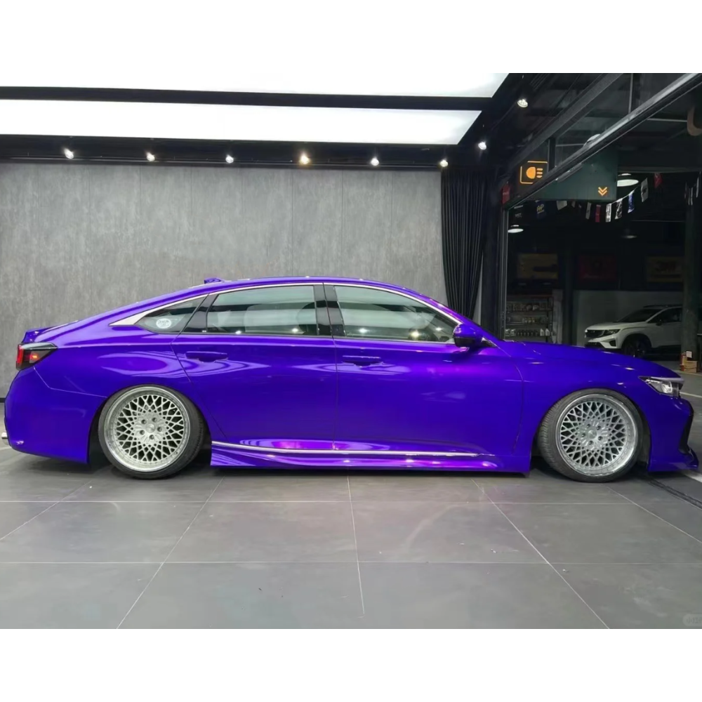 Gloss Metallic Plum Explosion Purple Car Vinyl Wrap